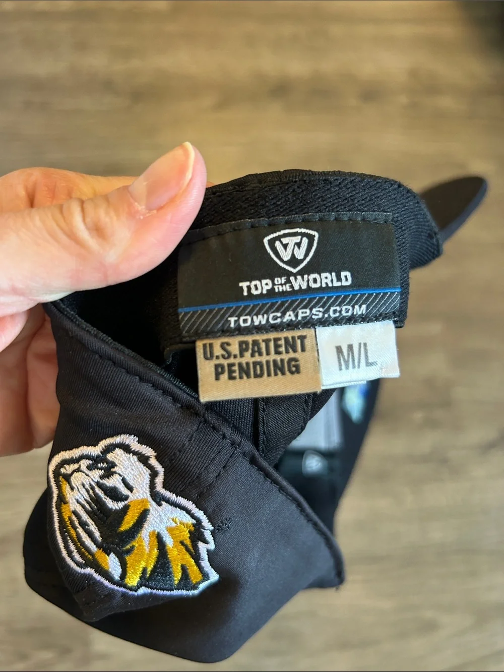 Missouri Tigers Top of the World Memory Fit Black Flex Hat M/L NCAA
